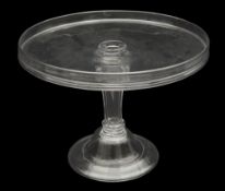 An 18th century glass tazza
