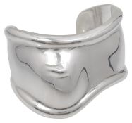 A silver bone cuff bangle by Elsa Peretti for Tiffany