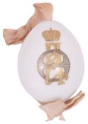 An early 20th century Russian porcelain Easter egg,