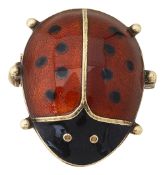 A Norwegian enamel brooch by David Andersen
