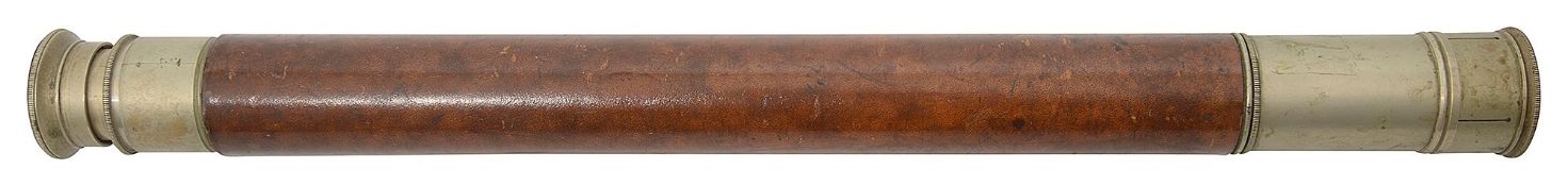A late 19th century 1 3/4inch single draw refracting telescope