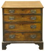 A small 18th century chest of drawers, possibly American