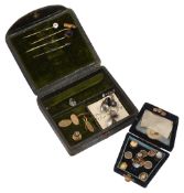 An assortment of mostly 18th and 19th century gentleman's accessories