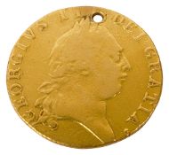 A George III 1790 gold spade guinea