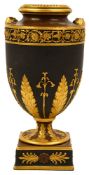 A 19th century Wedgwood black basalt vase