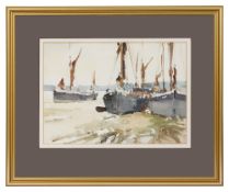 John Yardley (British, b. 1933) 'Waiting for the Tide', watercolour