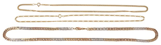 Three chain necklaces