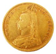 Victoria, 1892 gold half sovereign