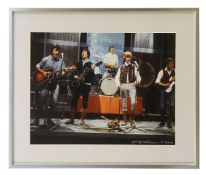 David Bowie: George Underwood (British, 1947): 'David Jones and the King Bees', 1964 - signed photog