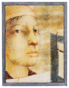 Peter White 'Head' oil on cotton