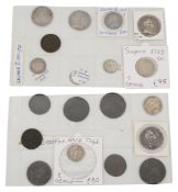Early to mid 18th century British coins