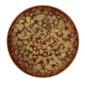 An early 20th century Bohemian glass plate