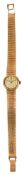 An Omega ladies 9ct gold bracelet automatic wristwatch