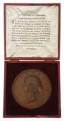 Princess Alexandra of Denmark, Entry to the City of London, 1863 commemorative bronze medal, cased