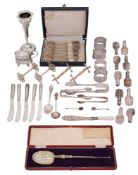 A large cased Edward VIII silver-gilt Coronation Anointing Spoon etc