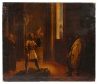 European School (19th Century) historical scene, oil on canvas