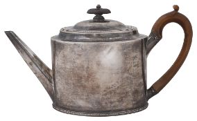 A George III silver teapot