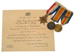 A WWI three medal group awarded to M2 - T.J. Bailey A.S.C.