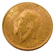 A George V gold full sovereign, 1911