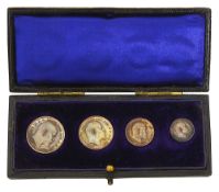 Edward VII, 1903 Maundy set, cased