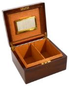 An English walnut humidor