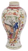 An 18th century Chinese famille rose porcelain vase