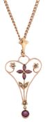 Edwardian pendant on 9ct chain