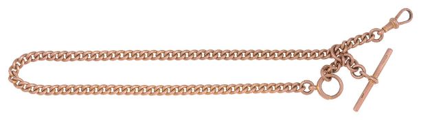 A 9ct gold Albert chain