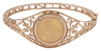 A half sovereign bangle
