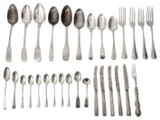 George III and later silver flatware