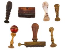 Victorian and later desk seals and stamps