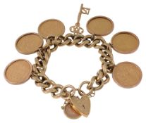 A sovereign charm bracelet