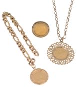 Three Elizabeth II gold half sovereigns, each dated 1982