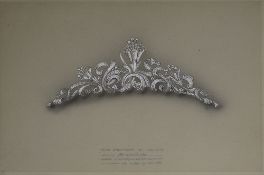 An album containing an extensive collection of jewellery designs