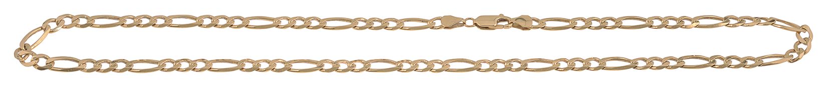 An 18ct gold Figaro chain