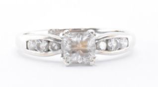 14CT WHITE GOLD & CZ DRESS RING