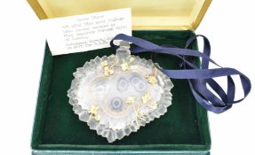 INGEBORG BRATMAN DESIGNER GEODE NECKLACE RIBBON PENDANT