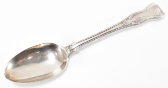 VICTORIAN SILVER HALLMARKED SHELL PATTERN SPOON