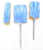 1930S ART DECO SILVER HALLMARKED DRESSING TABLE SET