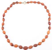 AMBER BEADED NECKLACE