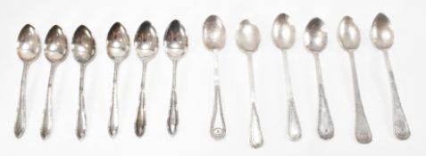 JAMES DIXON CASED TEASPOONS & HAND MADE TEA SPOON SET