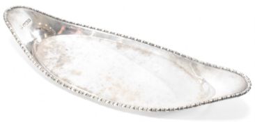 EDWARDIAN SILVER HALLMARKED PEN TRAY