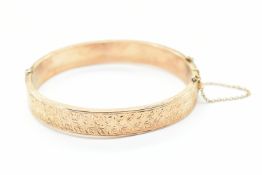 EDWARDIAN 9CT GOLD BANGLE BRACELET