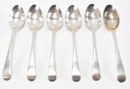 SIX HALLMARKED SILVER 1930S TEASPOONS