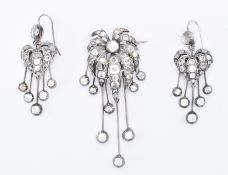 VICTORIAN SILVER & PASTE JEWELLERY SUITE