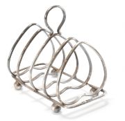 EDWARDIAN SILVER HALLMARKED TOAST RACK