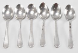 SSIX HALLMARKED SILVER 1920S TEASPOONS