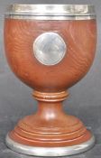 SILVER & MULBERRY WOOD GOBLET