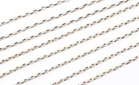 EARLY 20TH CENTURY 9CT GOLD LONG GUARD CHAIN