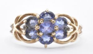 HALLMARKED 9CT GOLD & AMETHYST RING